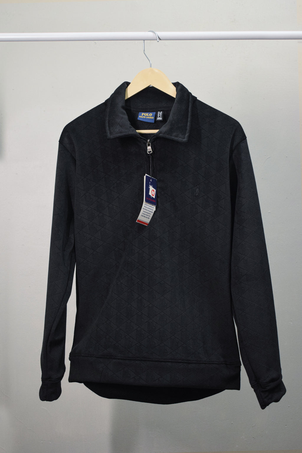 Men’s Premium Textured Half-Zip-Collar Casual Sweatshirt