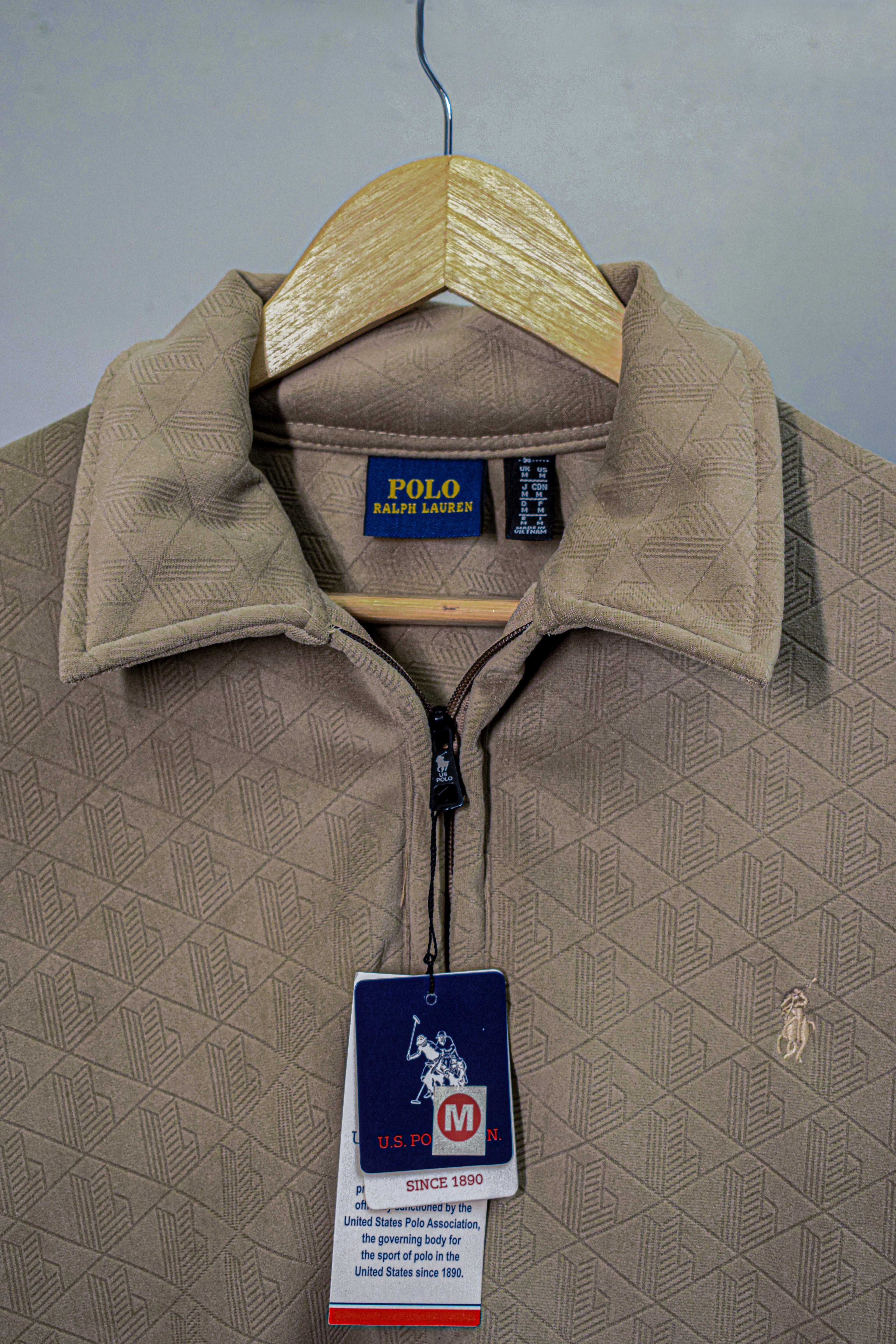 Men’s Premium Textured Half-Zip-Collar Casual Sweatshirt