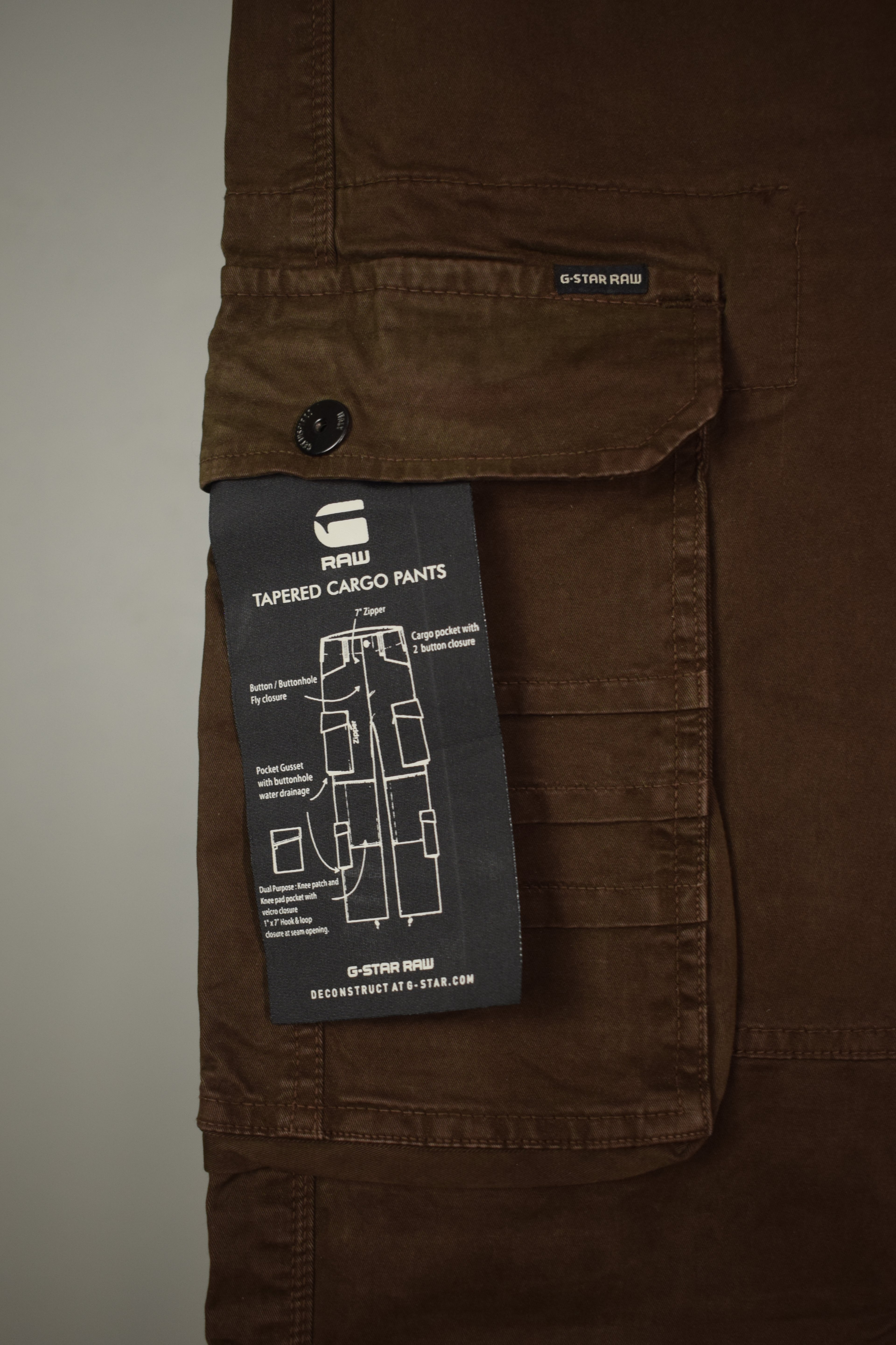 Men's Classic Cotton Relaxed Fit Side-Pocket Cargo Pants