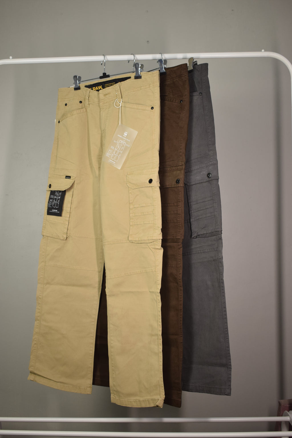 Men's Classic Cotton Relaxed Fit Side-Pocket Cargo Pants