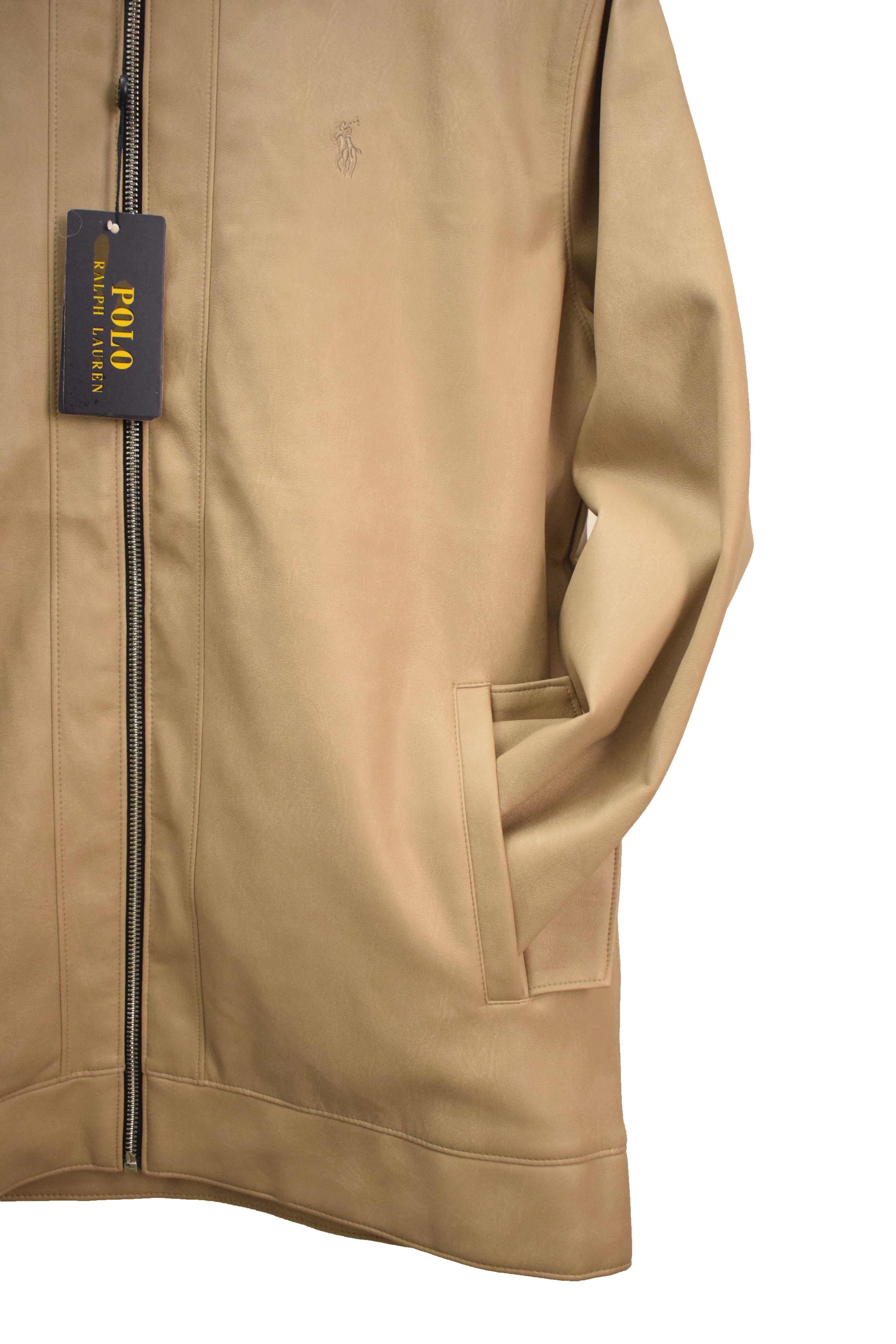 Men's Lightweight Beige Bomber Jacket