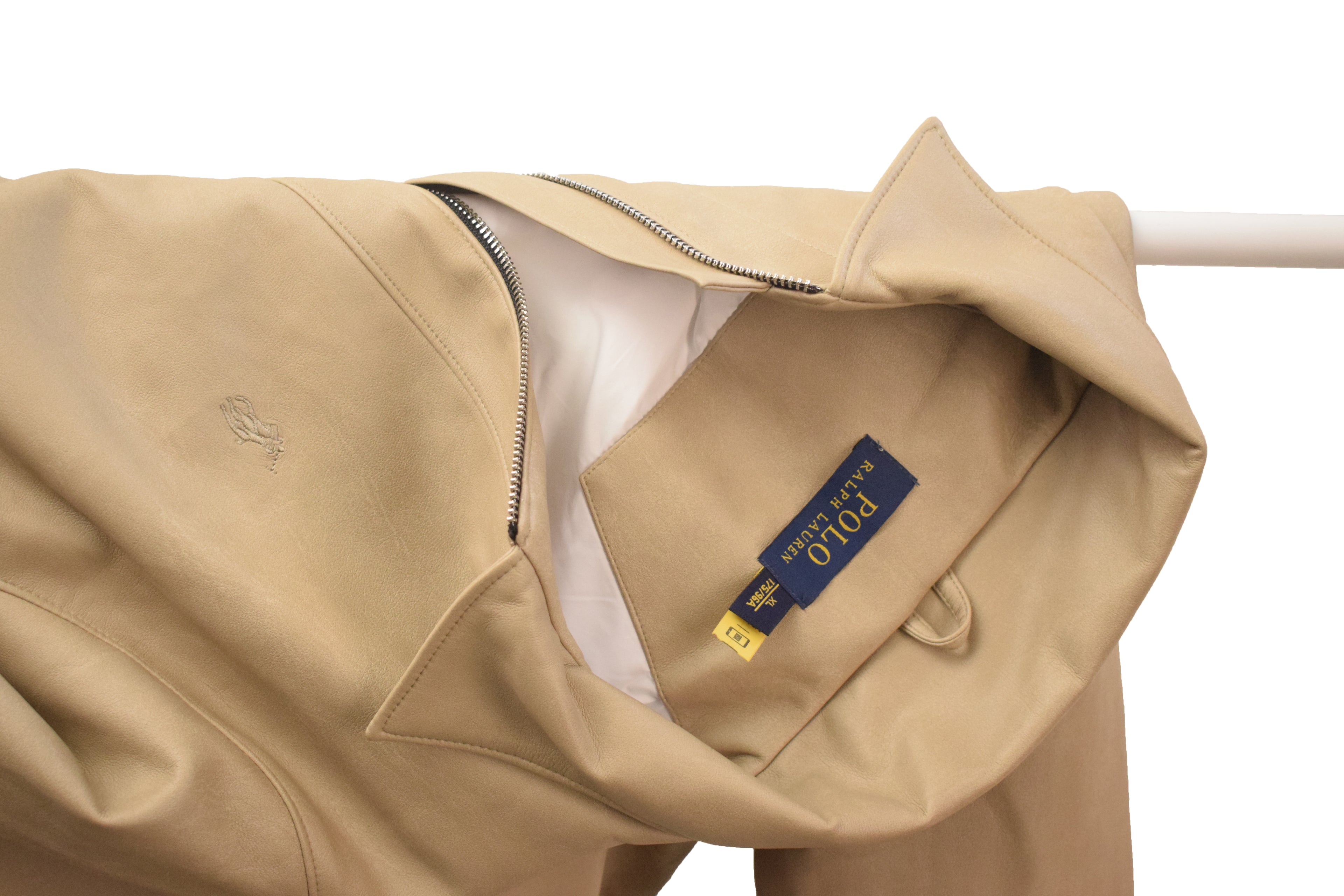 Men's Lightweight Beige Bomber Jacket