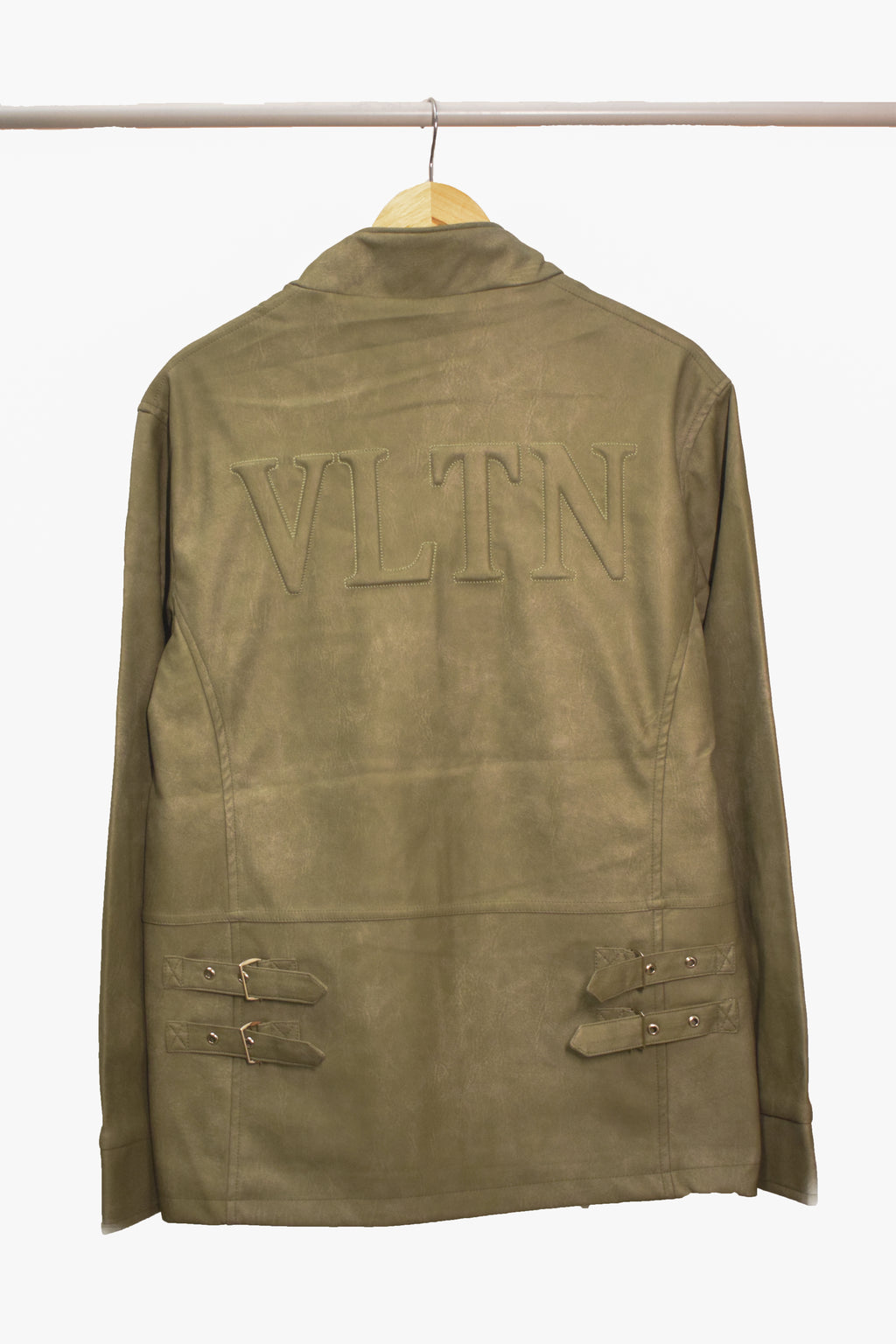 Men's Zip-Pocket Slim-Fit Utility Suede Look Jacket