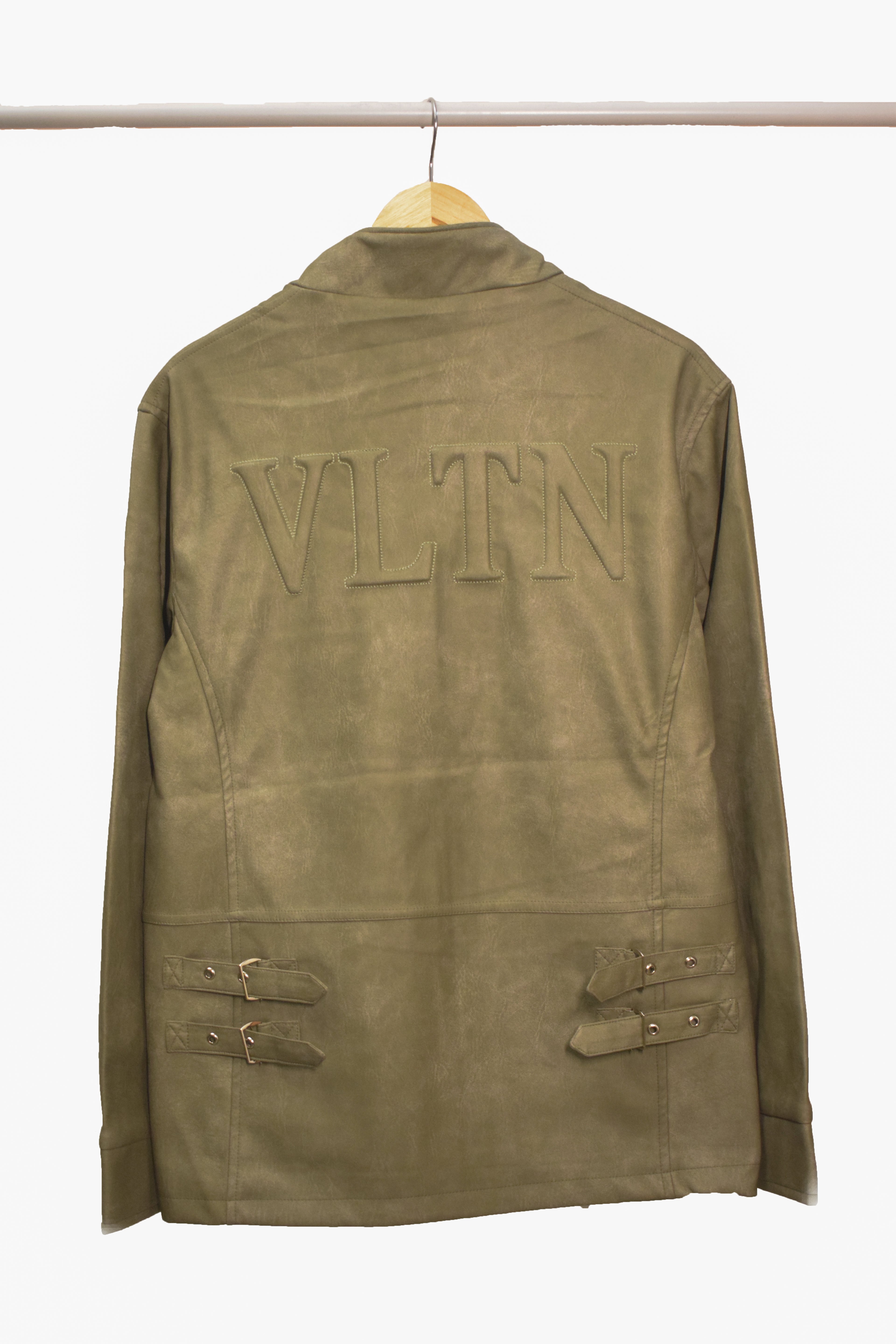 Men's Zip-Pocket Slim-Fit Utility Suede Look Jacket