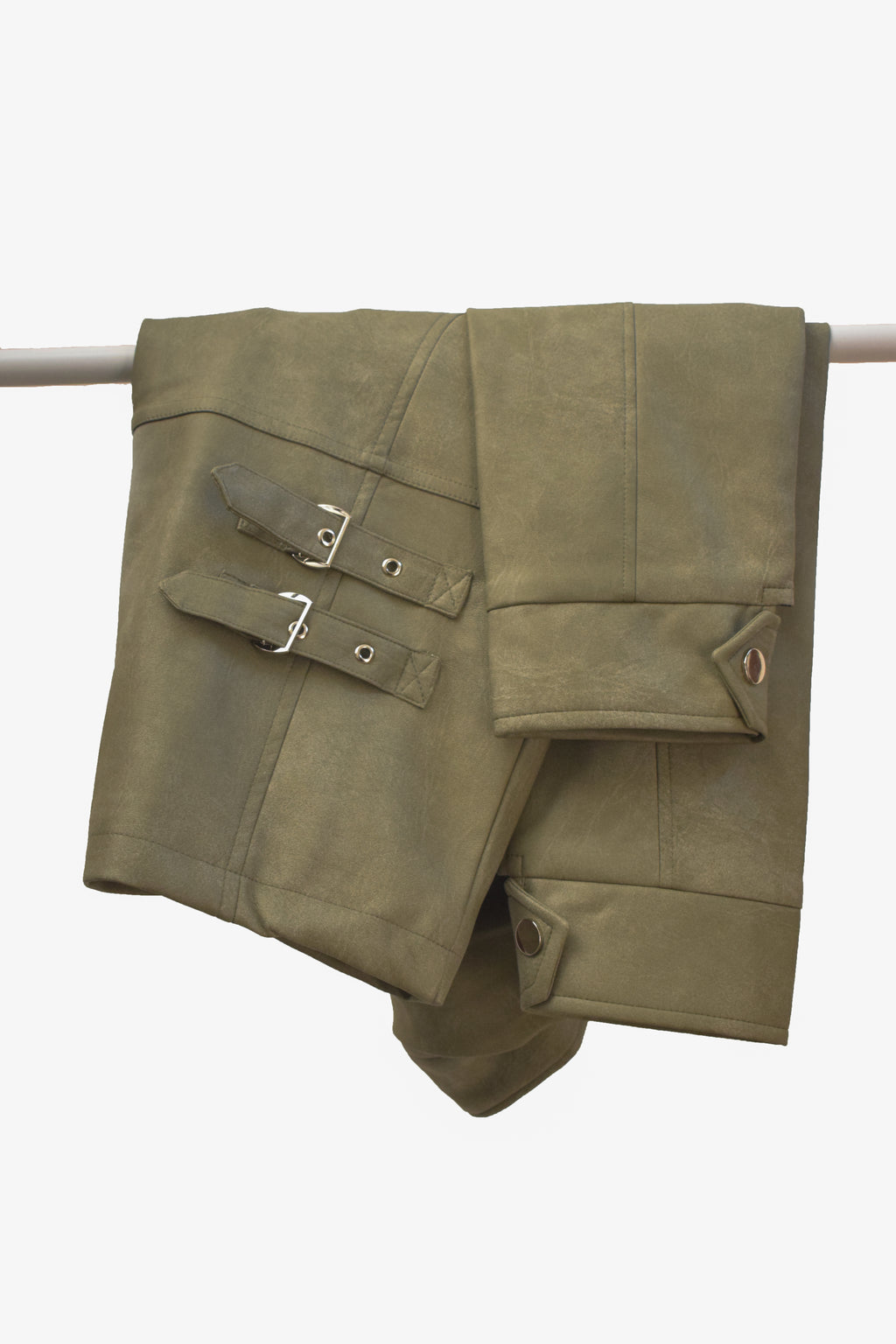 Men's Zip-Pocket Slim-Fit Utility Suede Look Jacket